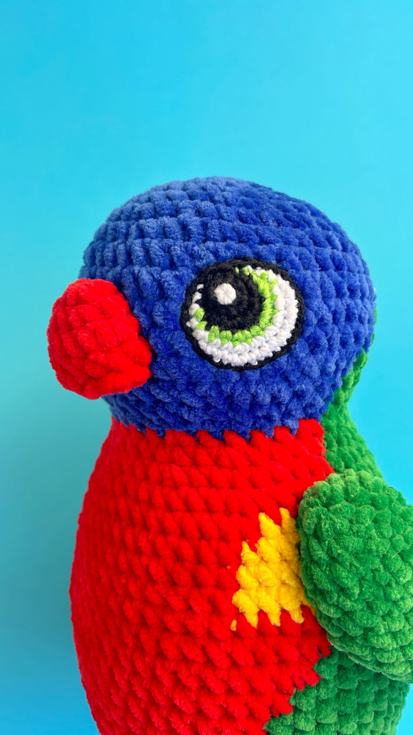 Digital crochet pattern - Round Cartoon eye
