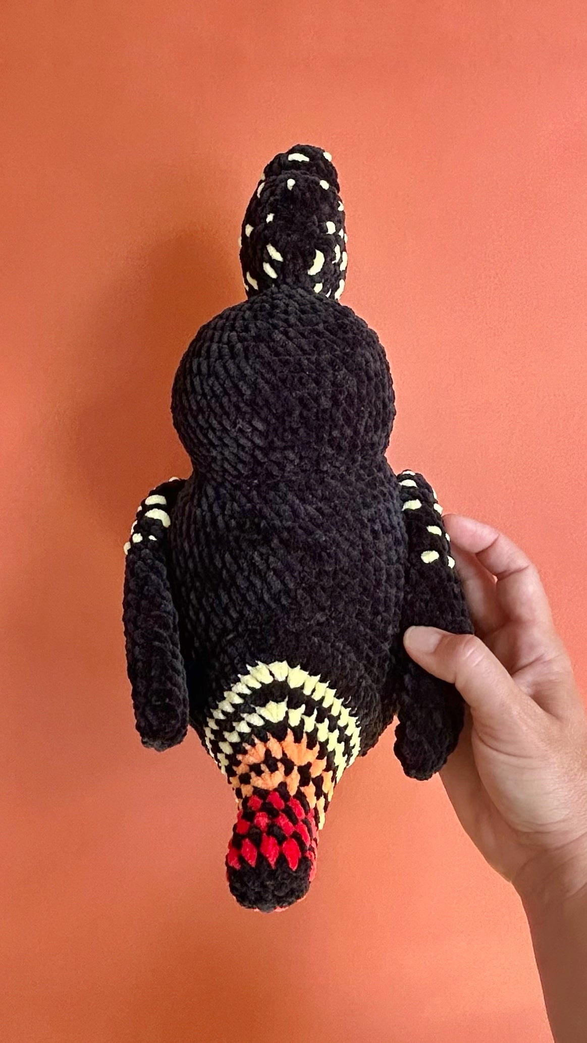 Red-tailed black cockatoo plushie