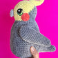 Cockatiel plushie