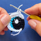 Digital crochet pattern - Oval cartoon eye