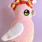 Pink cockatoo plushie