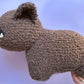 Large wombat plushie - Brown curly