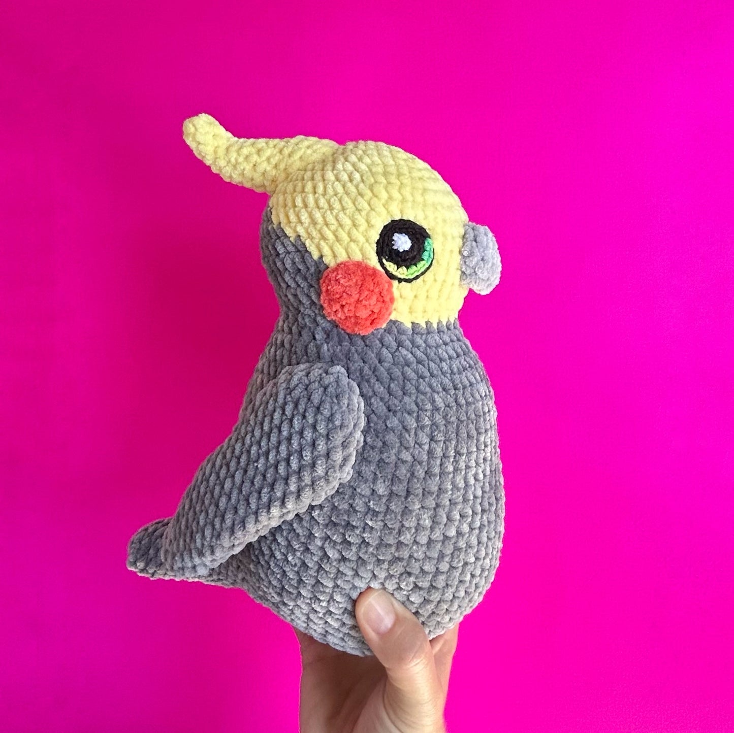 Cockatiel plushie