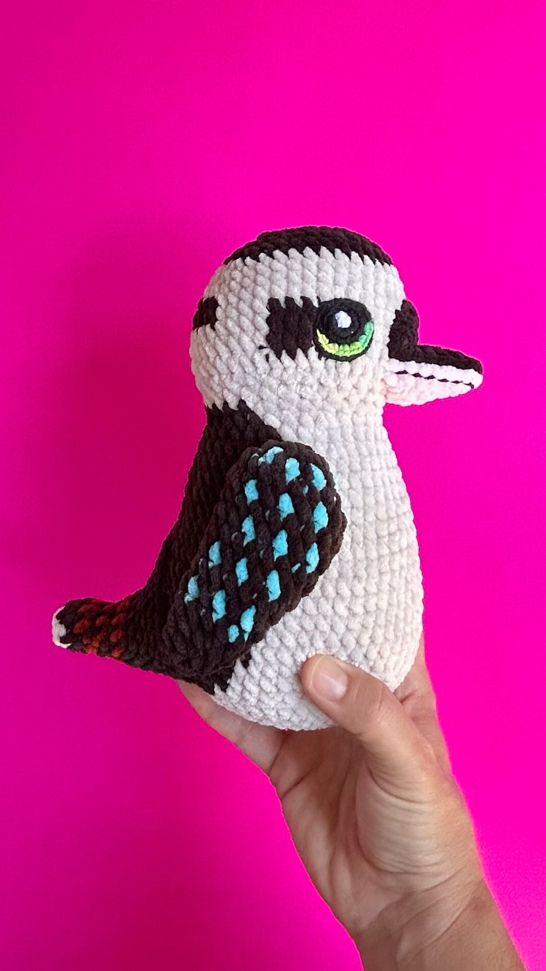 Kookaburra fledgling plushie