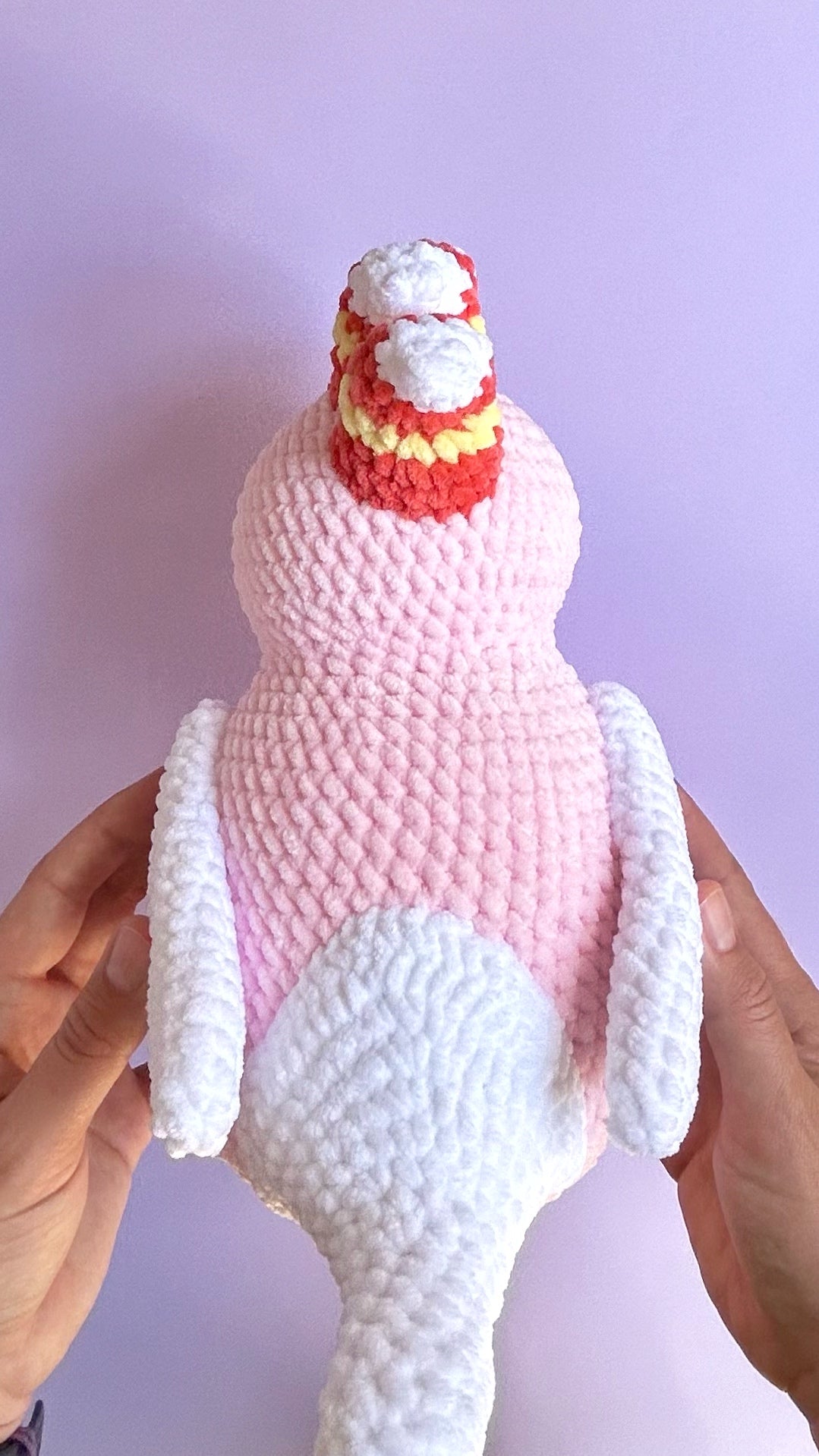 Pink cockatoo plushie