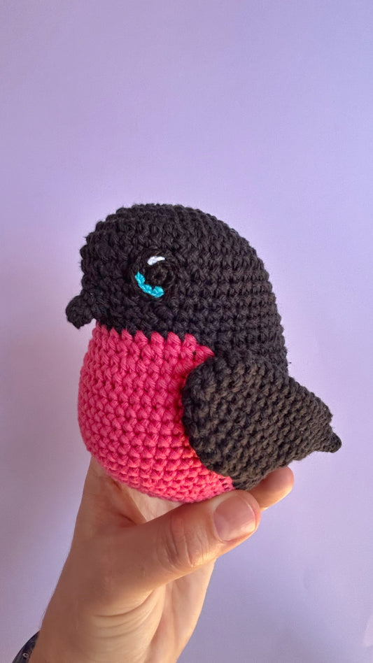 Pink wren toy