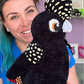 Red-tailed black cockatoo (female) plushie