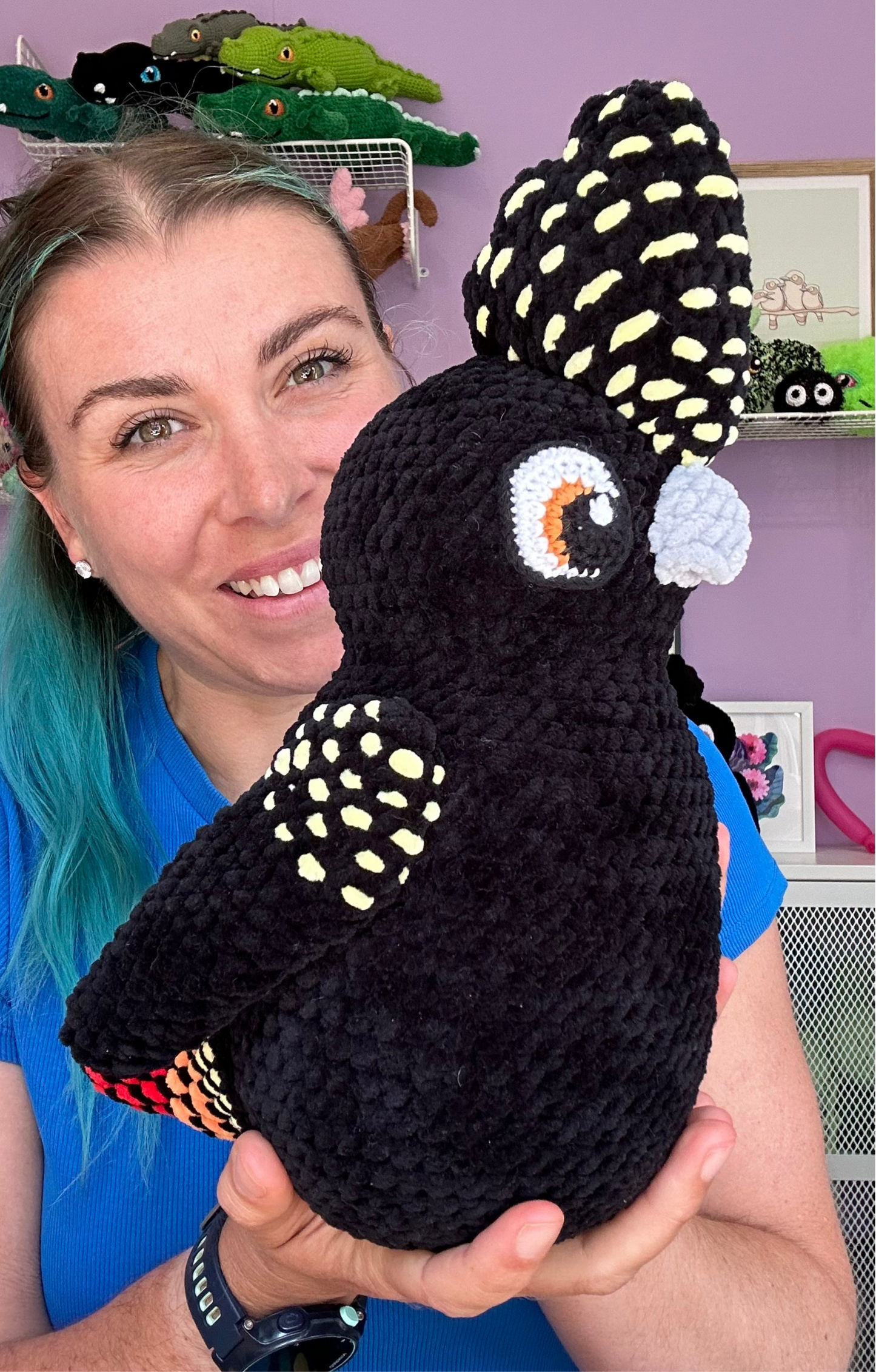 Red-tailed black cockatoo (female) plushie