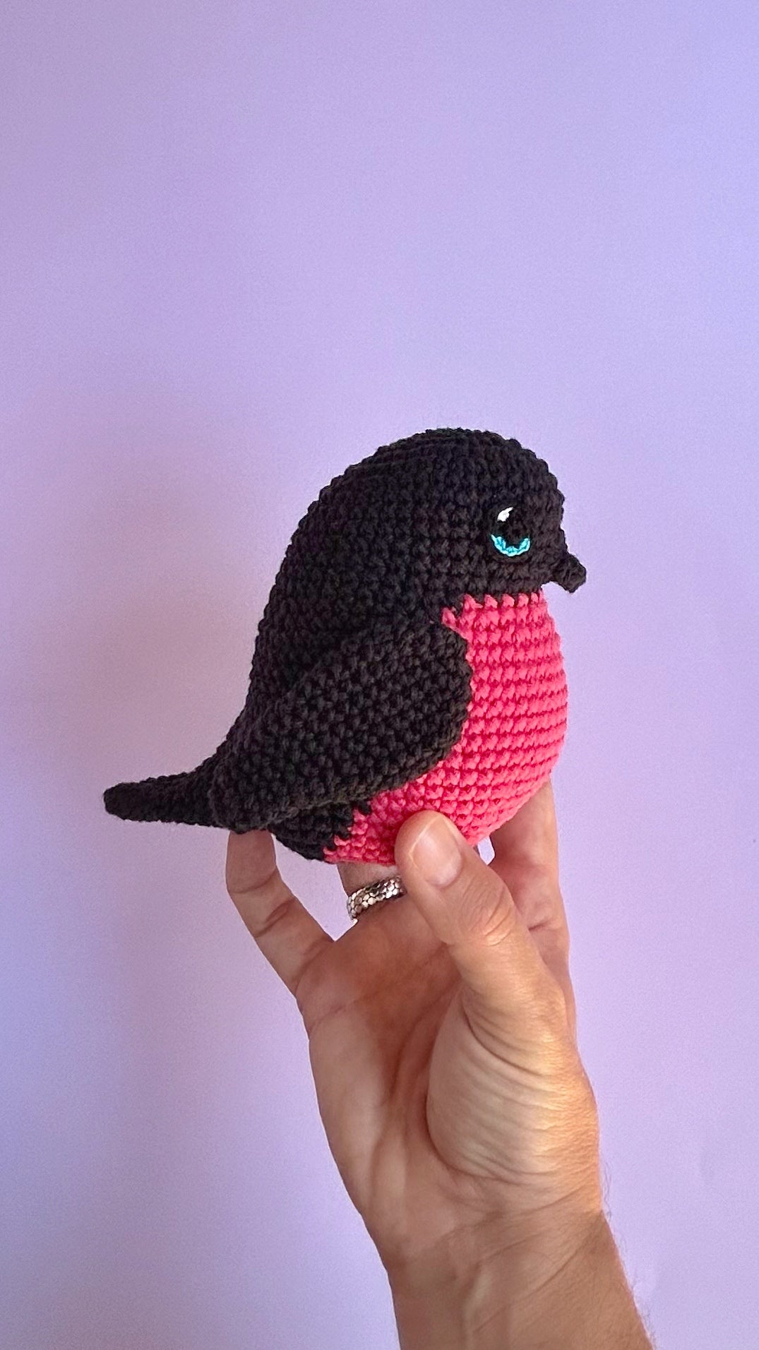 Pink wren toy