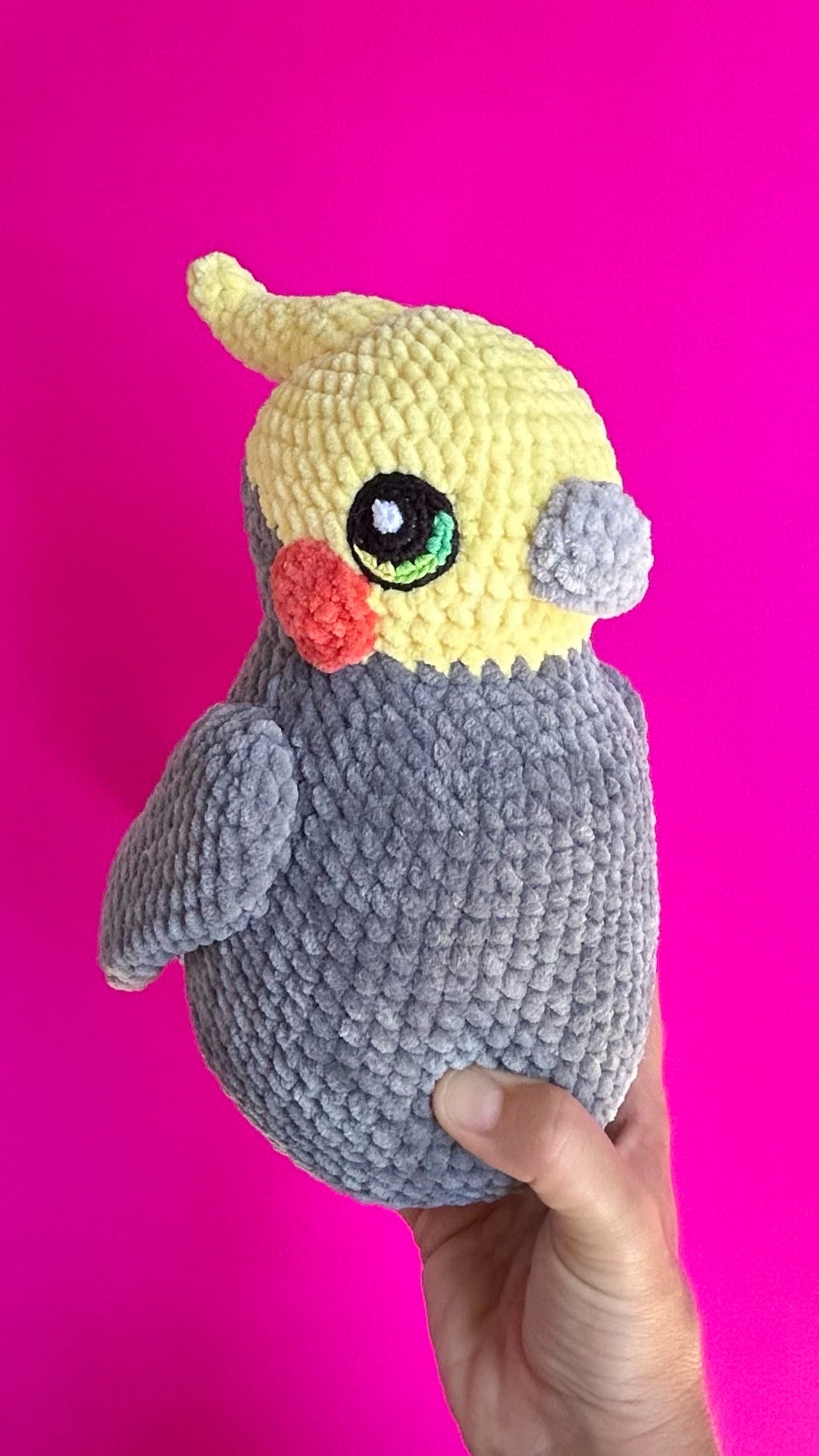 Cockatiel plushie