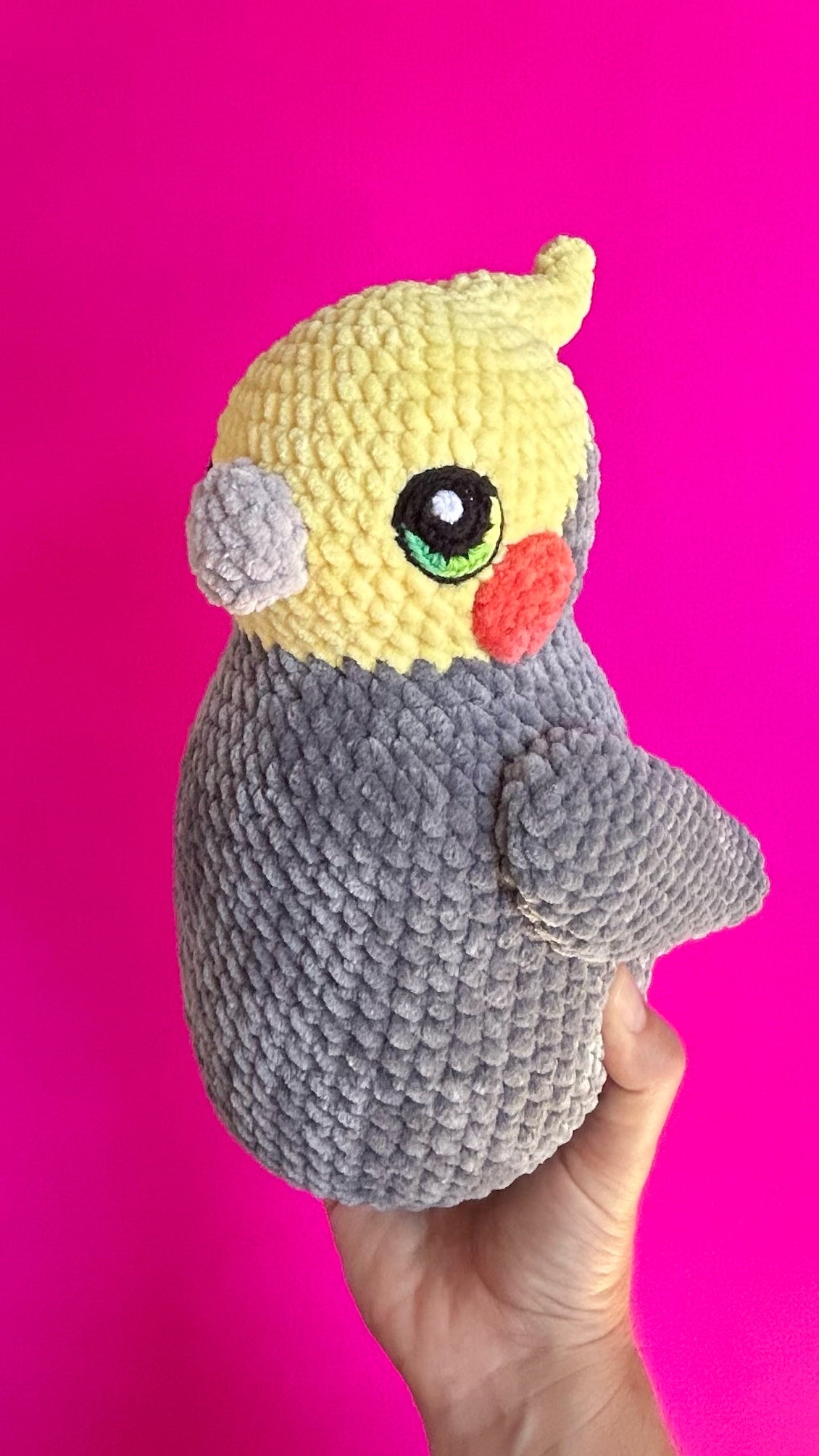 Cockatiel plushie