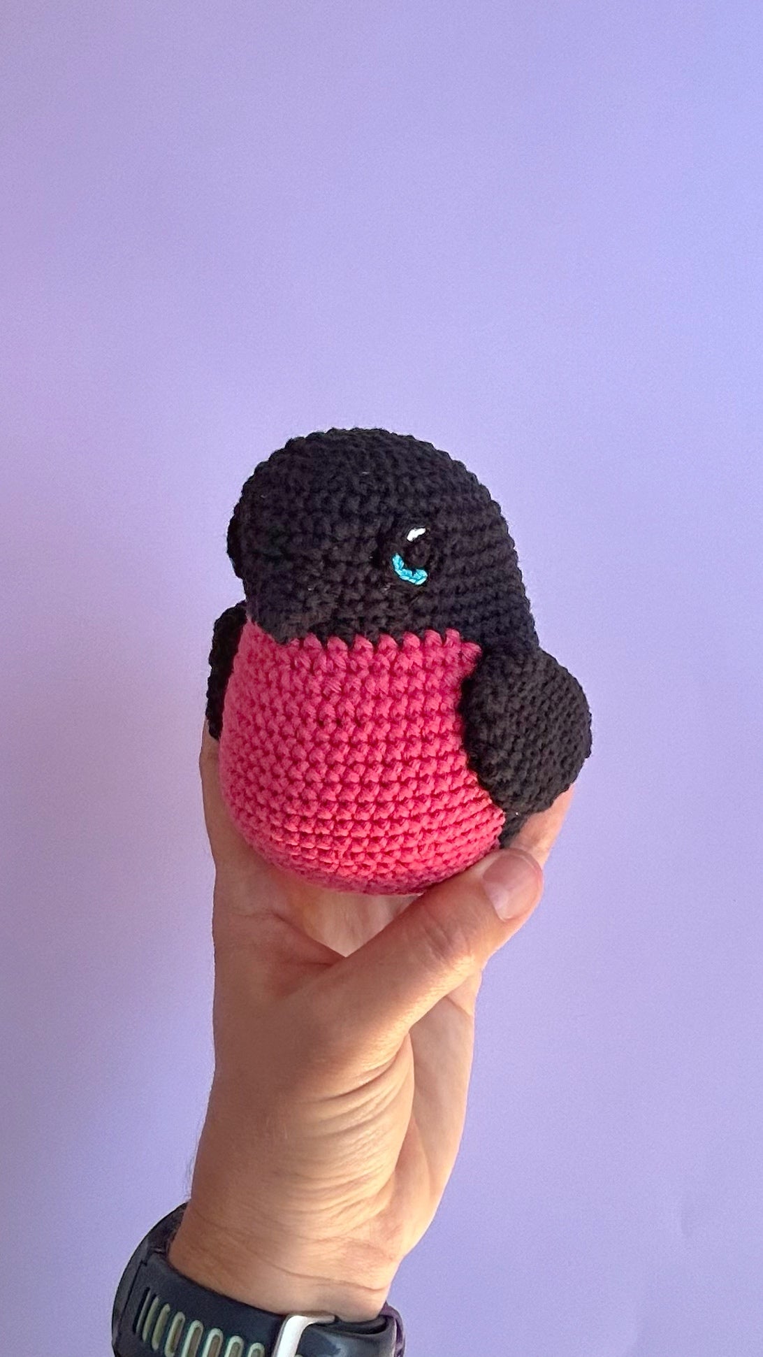 Pink wren toy