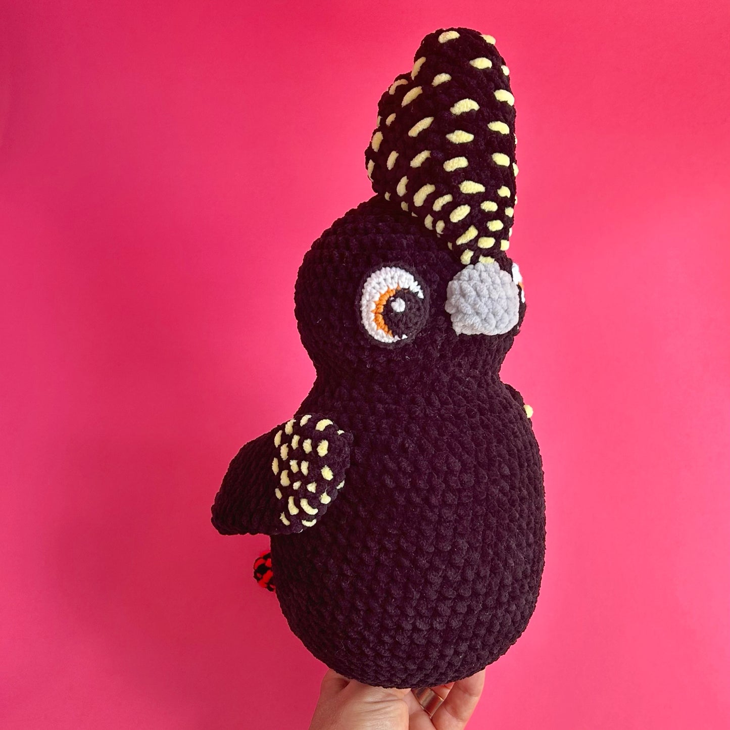 Red-tailed black cockatoo (female) plushie