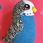 Blue budgie plushie
