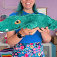 Dark green plush Crocodile