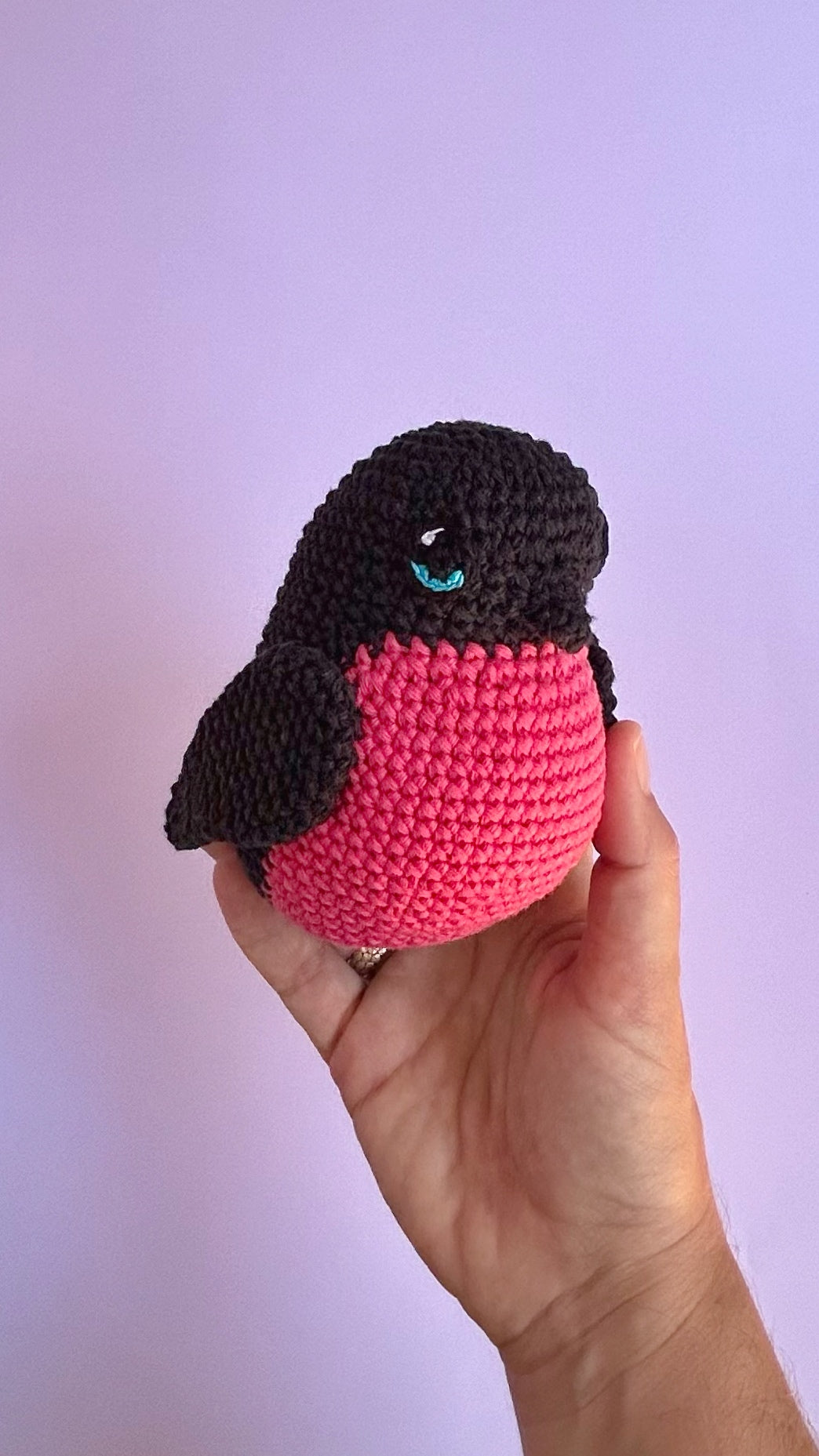 Pink wren toy