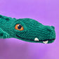 Dark green plush Crocodile