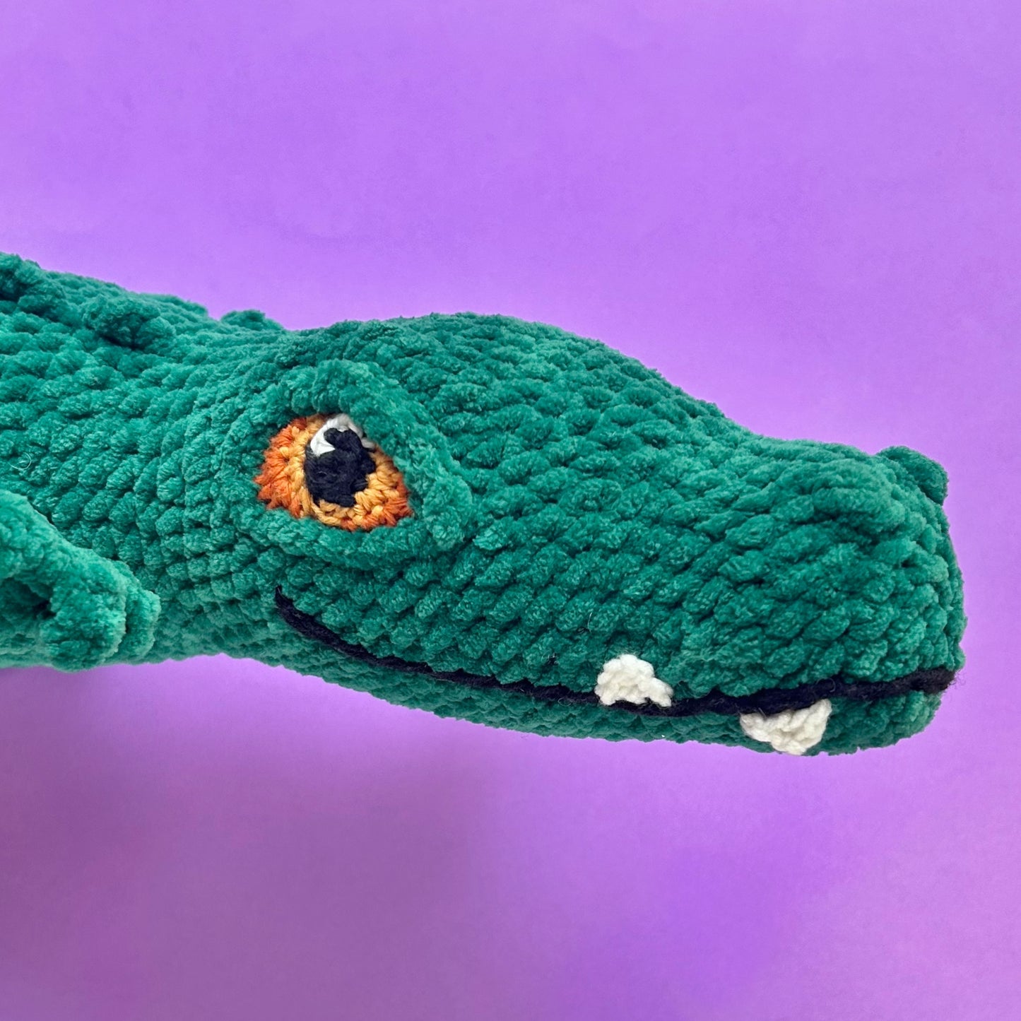 Dark green plush Crocodile