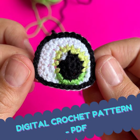 Digital crochet pattern - Arch cartoon eye