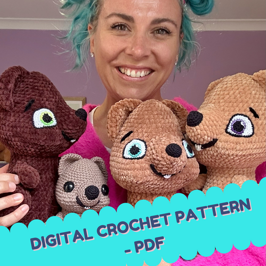 Digital crochet pattern - Quokka