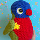 Rainbow Lorikeet plushie - Cartoon eyes