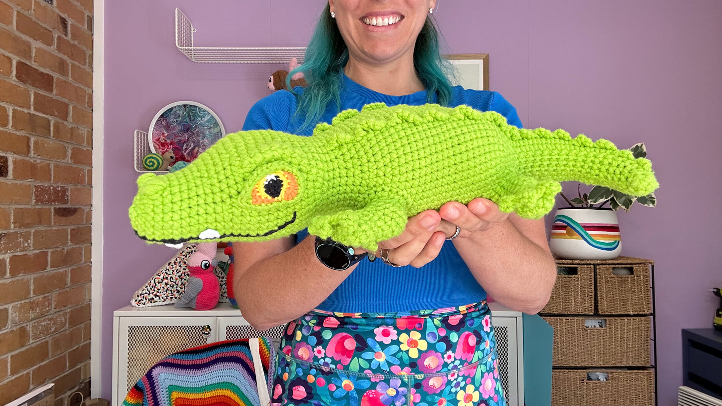 Grass green Crocodile toy