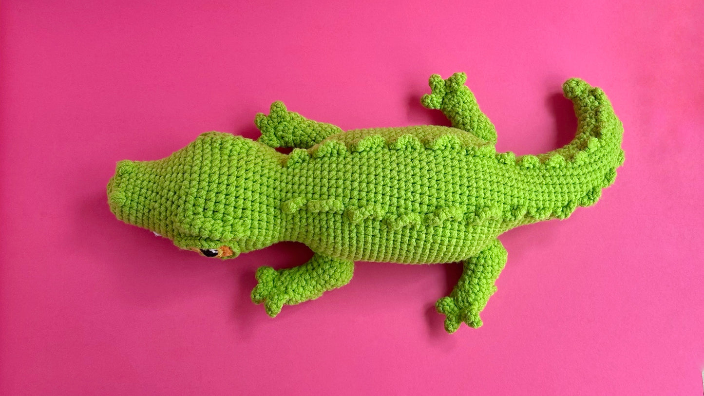 Grass green Crocodile toy