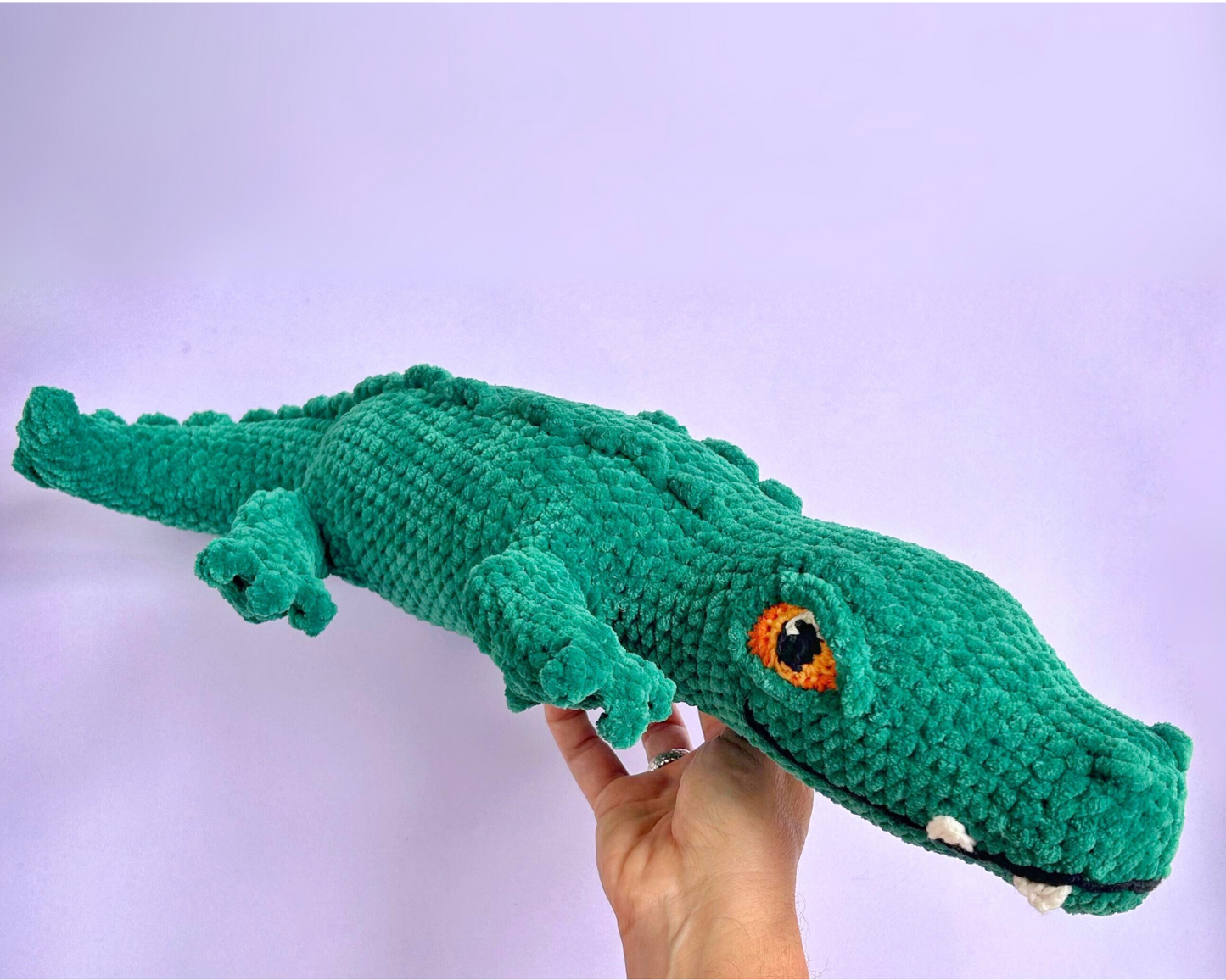 Digital crochet pattern -Crocodile