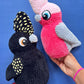 Digital crochet pattern 2 in 1 - Galah / Black Cockatoo