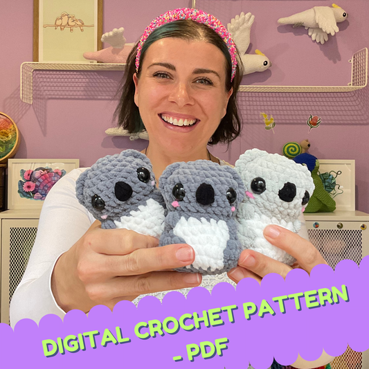 Digital crochet pattern - Pocket Koala
