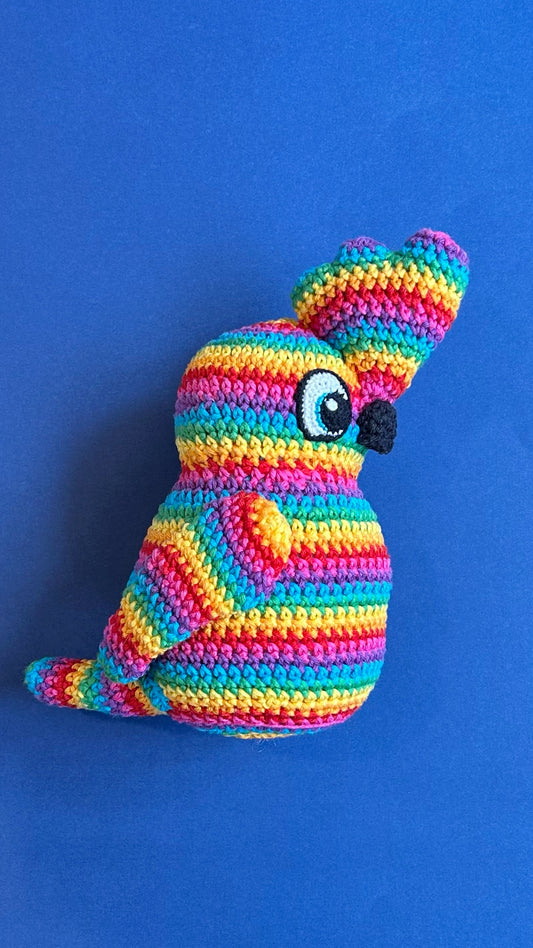 Rainbow cockatoo toy - small