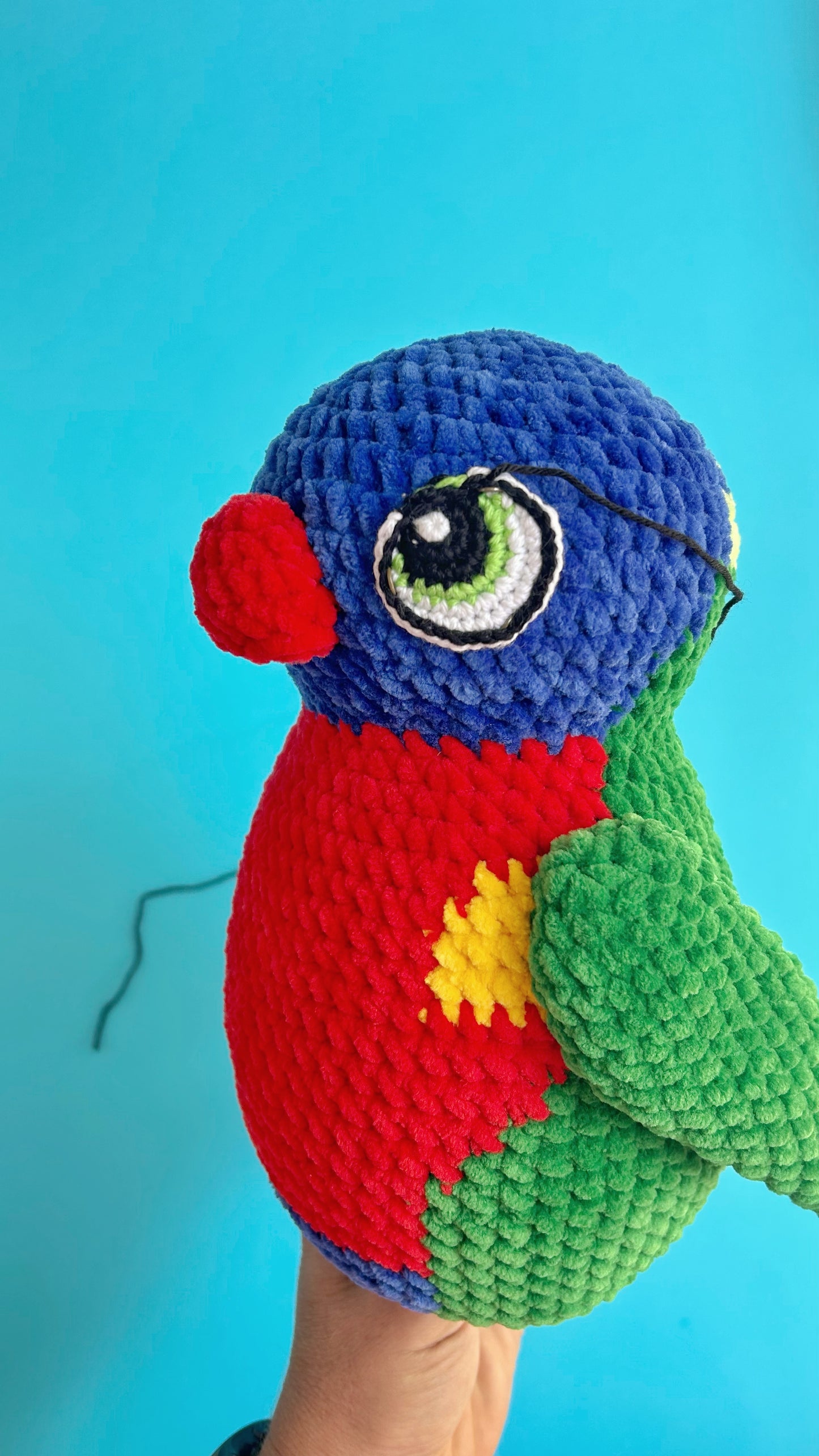 Digital crochet pattern - Rainbow Lorikeet