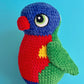 Digital crochet pattern - Rainbow Lorikeet