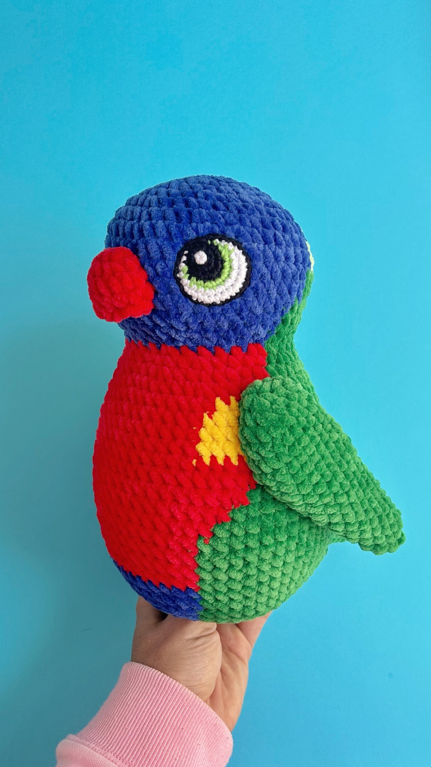 Digital crochet pattern - Rainbow Lorikeet