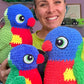 Digital crochet pattern - Rainbow Lorikeet