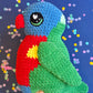 Rainbow Lorikeet plushie - Heart eyes