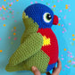 Rainbow Lorikeet plushie - Cartoon eyes