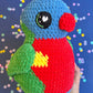 Rainbow Lorikeet plushie - Heart eyes