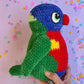 Rainbow Lorikeet plushie - Cartoon eyes