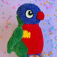 Rainbow Lorikeet plushie - Cartoon eyes