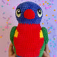 Rainbow Lorikeet plushie - Cartoon eyes