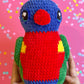 Rainbow Lorikeet plushie - Heart eyes