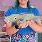 Olive green Crocodile toy (small)