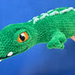 Two tone green plush Crocodile