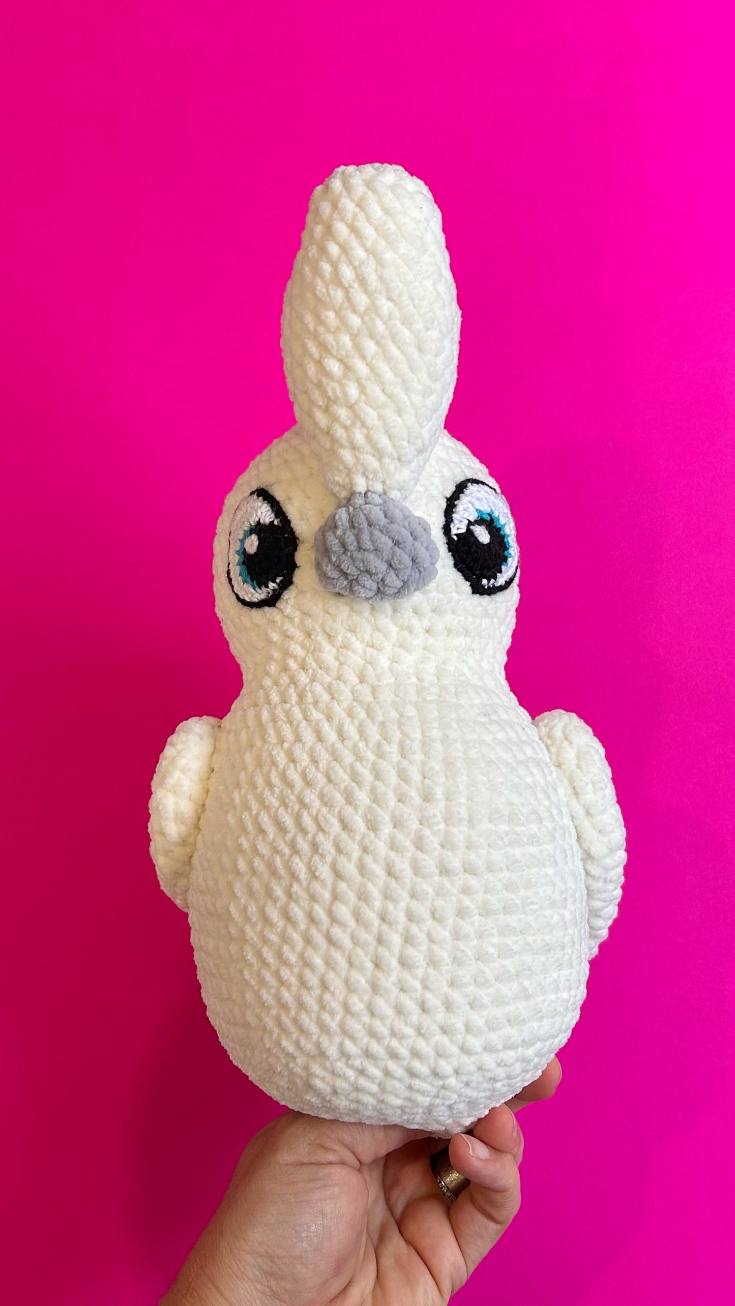 White cockatoo plushie