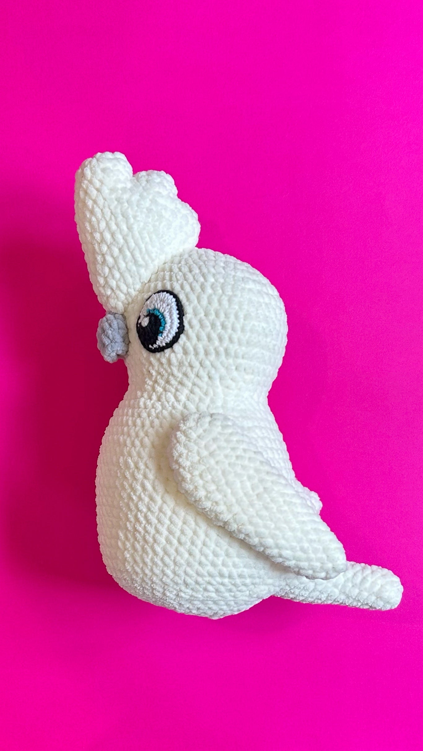 White cockatoo plushie