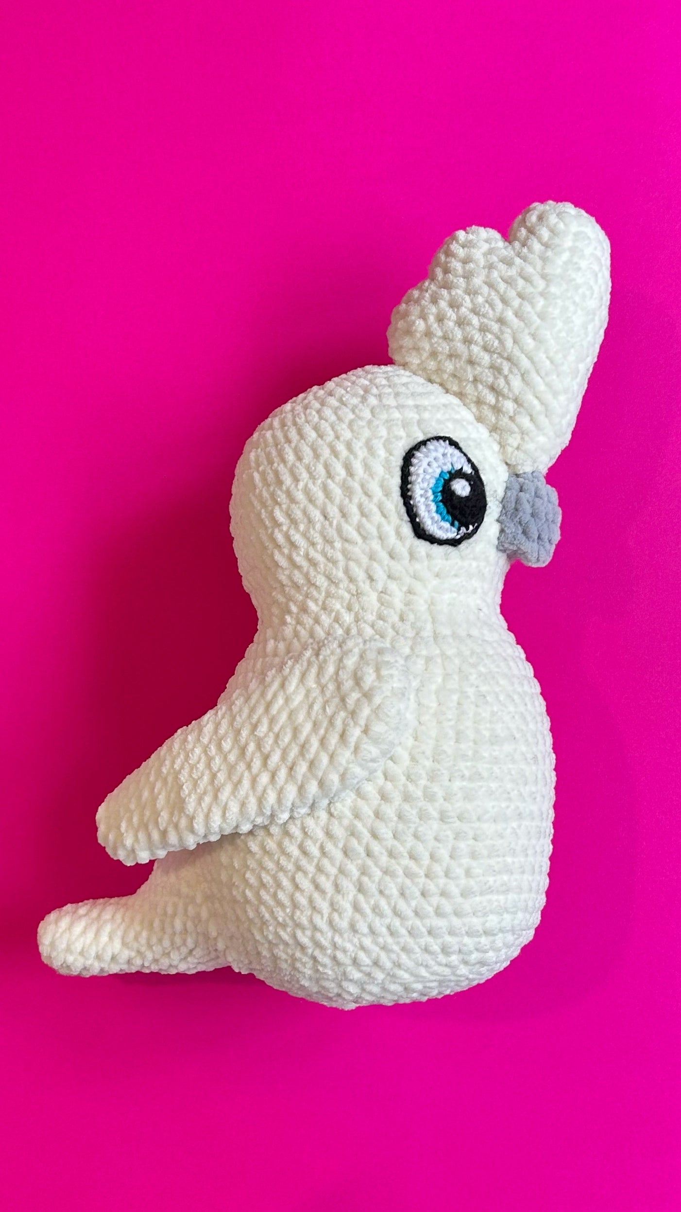 White cockatoo plushie