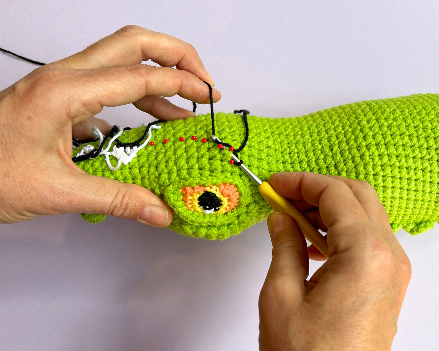 Digital crochet pattern -Crocodile