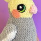 Digital crochet pattern - Cockatiel