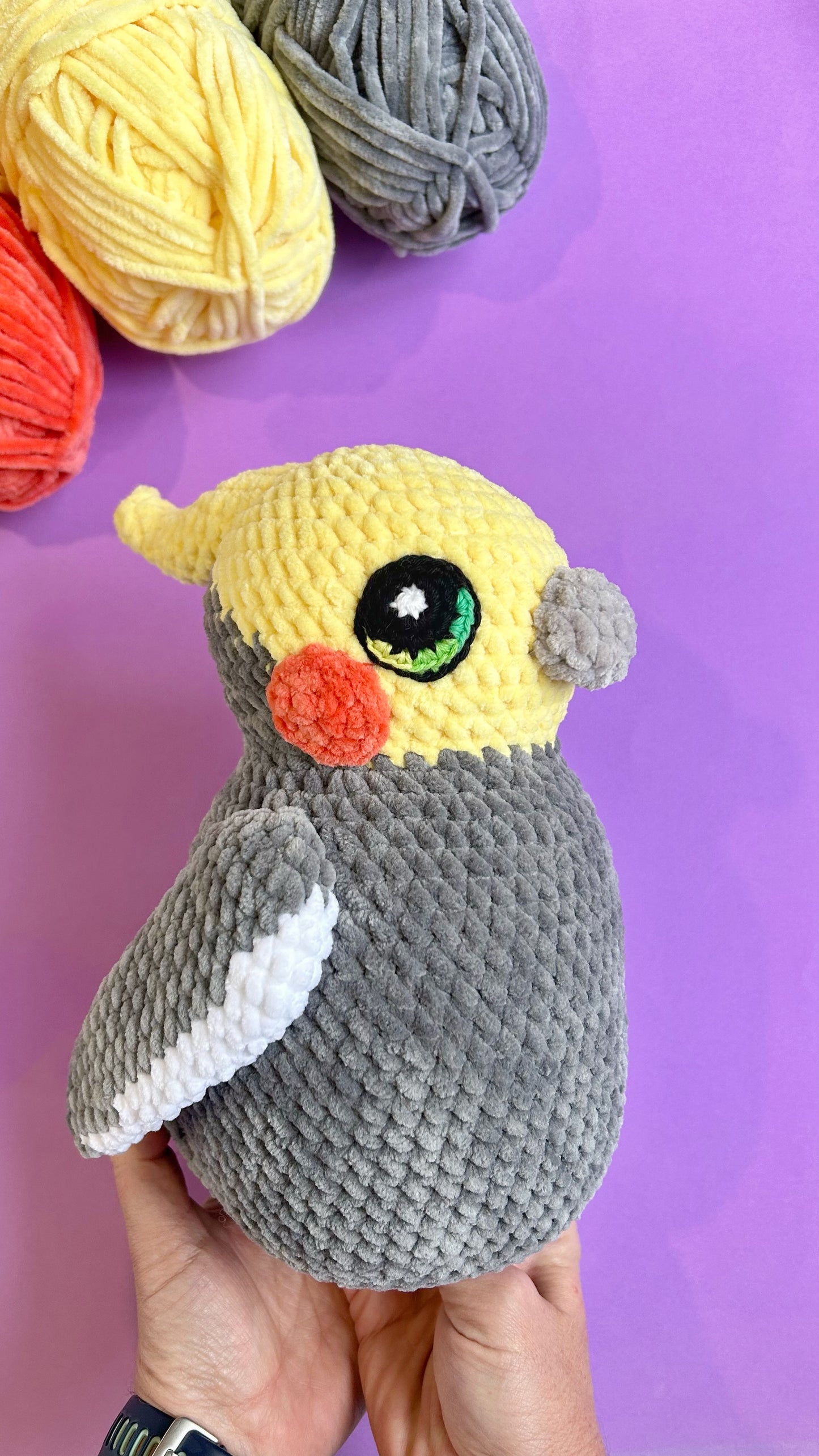 Digital crochet pattern - Cockatiel